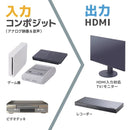 コンポジットをHDMIへ変換するアダプタ ATHA25CWH 【直送品】 返品・キャンセル・他商品と同時購入は不可