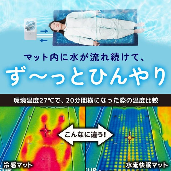 ひんやり水流 快眠マット WATM26SWH 【直送品】 返品・キャンセル・他