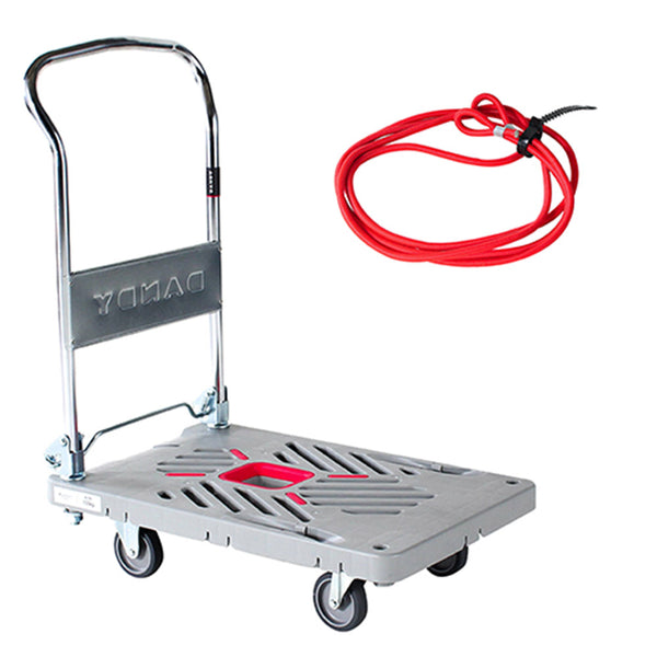 折畳片ハンドル台車Sゴム紐付 UXL-LSC-HS メーカー直送 ▼返品・キャンセル不可【他商品との同時購入不可】