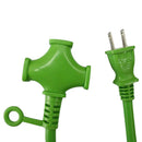 デカ太延長コード 10m KM22-10 緑 メーカー直送 ▼返品・キャンセル不可【他商品との同時購入不可】