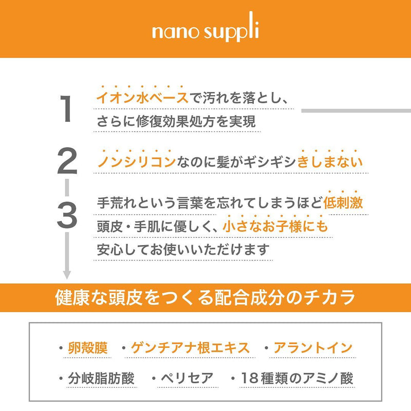 サニープレイス ナノサプリ クレンジングシャンプー グリーンアップル 1000ml