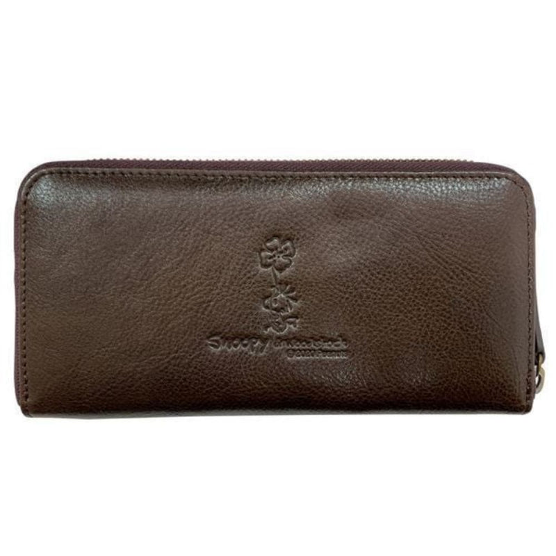 スヌーピーLC フェイスラウンド束入 ブラウン SN0088 メーカー直送 ▼返品・キャンセル不可【他商品との同時購入不可】