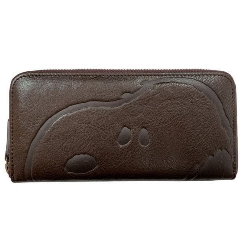 スヌーピーLC フェイスラウンド束入 ブラウン SN0088 メーカー直送 ▼返品・キャンセル不可【他商品との同時購入不可】