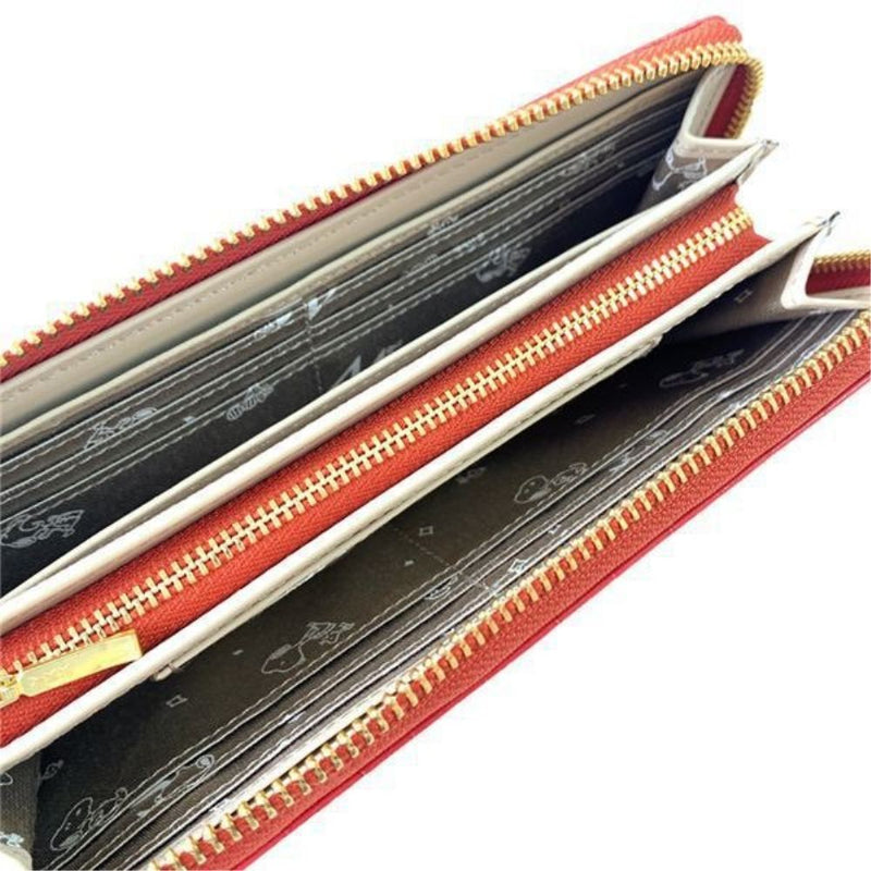 スヌーピーLC クロコ マチ付LF束入 コーラル SN0106 メーカー直送 ▼返品・キャンセル不可【他商品との同時購入不可】