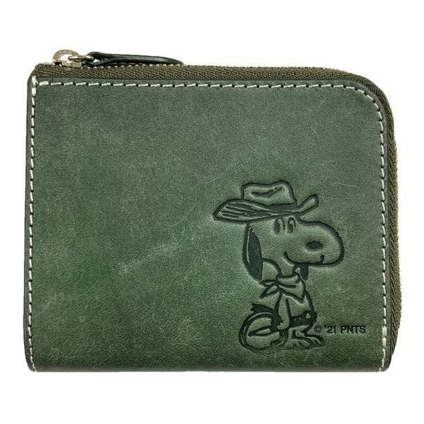スヌーピーLC カウボーイ L型C札入れ グリーン SN0117 メーカー直送 ▼返品・キャンセル不可【他商品との同時購入不可】