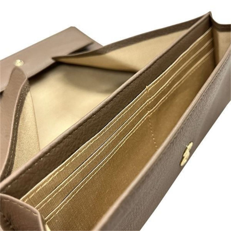 スヌーピーLC P ギャルソン長財布 ブラウン SN0120 メーカー直送 ▼返品・キャンセル不可【他商品との同時購入不可】