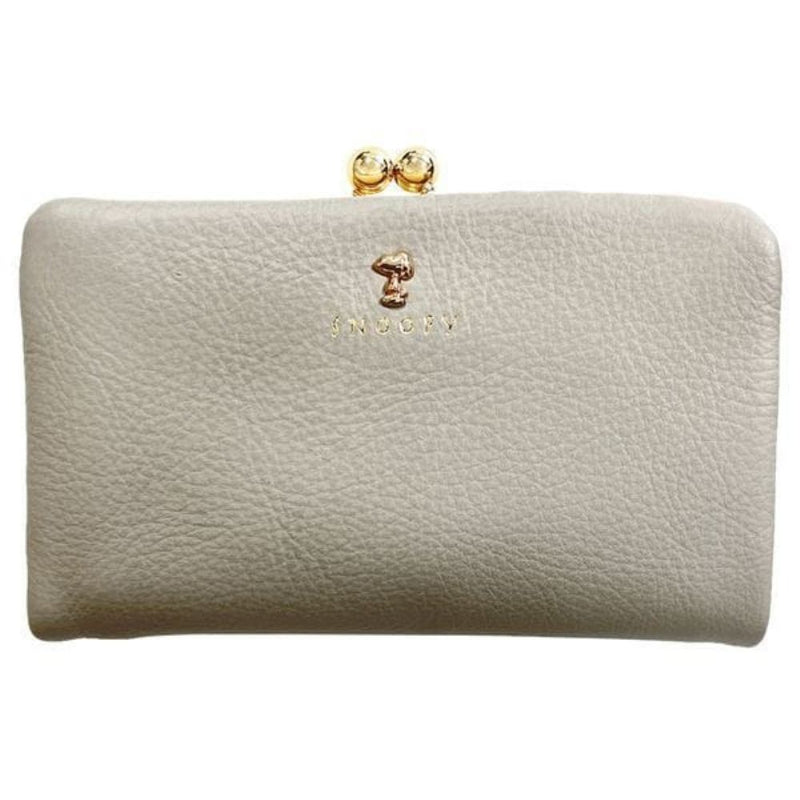 スヌーピーLC SP ガマ口二折 グレージュ SN0072 メーカー直送 ▼返品・キャンセル不可【他商品との同時購入不可】