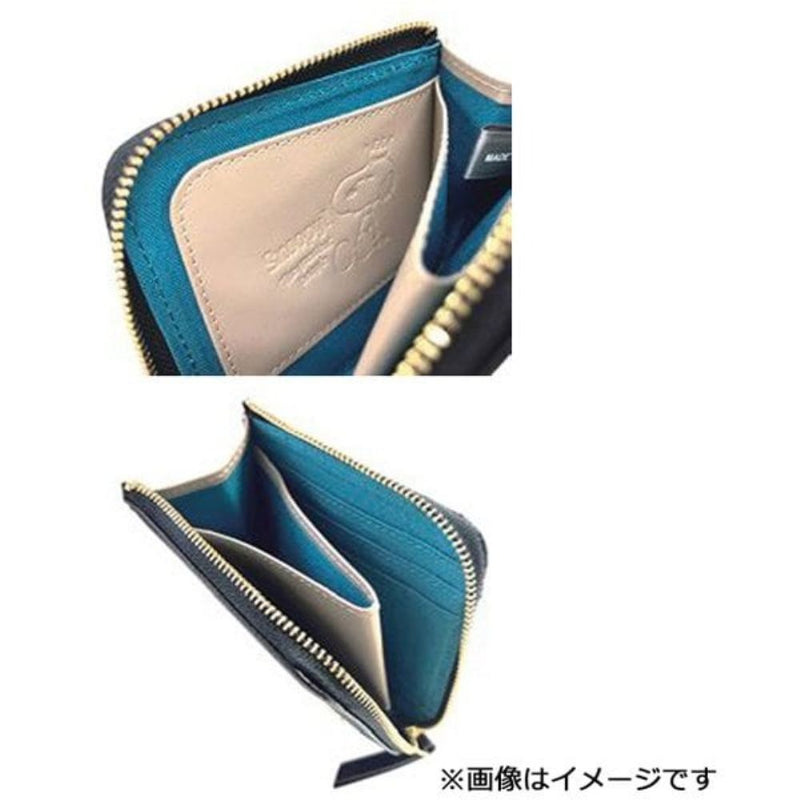 スヌーピーLC クラウン スクエア財布 牛革 BL SN0137 メーカー直送 ▼返品・キャンセル不可【他商品との同時購入不可】