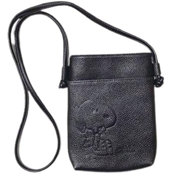 スヌーピーLC  スマホポシェット 牛革 BK SN0140 メーカー直送 ▼返品・キャンセル不可【他商品との同時購入不可】