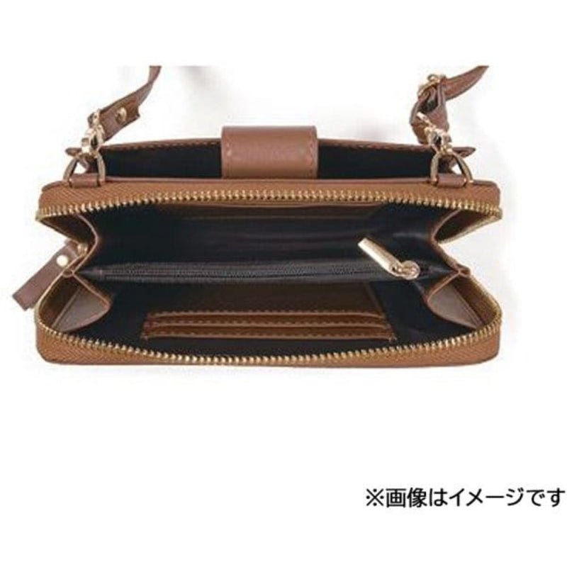 スヌーピーLC  財布機能付スマホショルダー 牛革 SN0156 メーカー直送 ▼返品・キャンセル不可【他商品との同時購入不可】