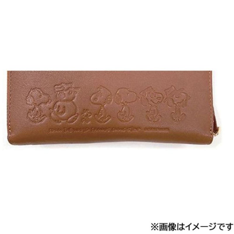 スヌーピーLC  財布機能付スマホショルダー 牛革 SN0156 メーカー直送 ▼返品・キャンセル不可【他商品との同時購入不可】