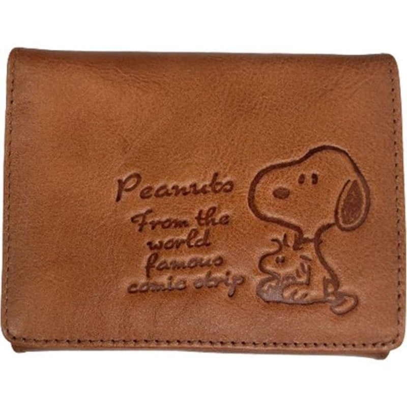 スヌーピーLC チェック 二つ折財布 牛革 CA SN0162 メーカー直送 ▼返品・キャンセル不可【他商品との同時購入不可】