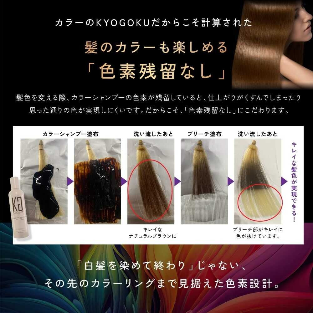 KYOGOKU カラーシャンプー ナチュラルブラウン 200ml | サン