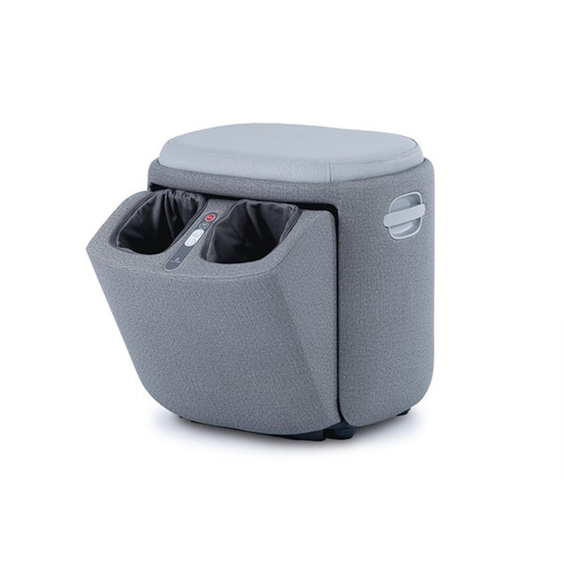 ドクターエア フットマッサージャースツール グレー メーカー直送 ▼返品・キャンセル不可【他商品との同時購入不可】