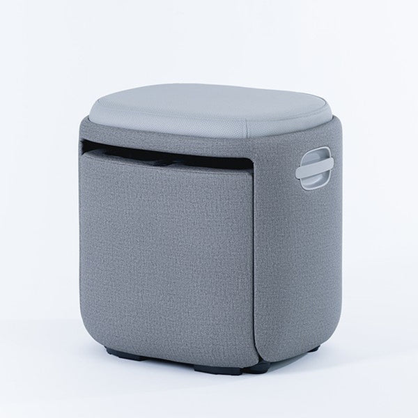 ドクターエア フットマッサージャースツール グレー メーカー直送 ▼返品・キャンセル不可【他商品との同時購入不可】