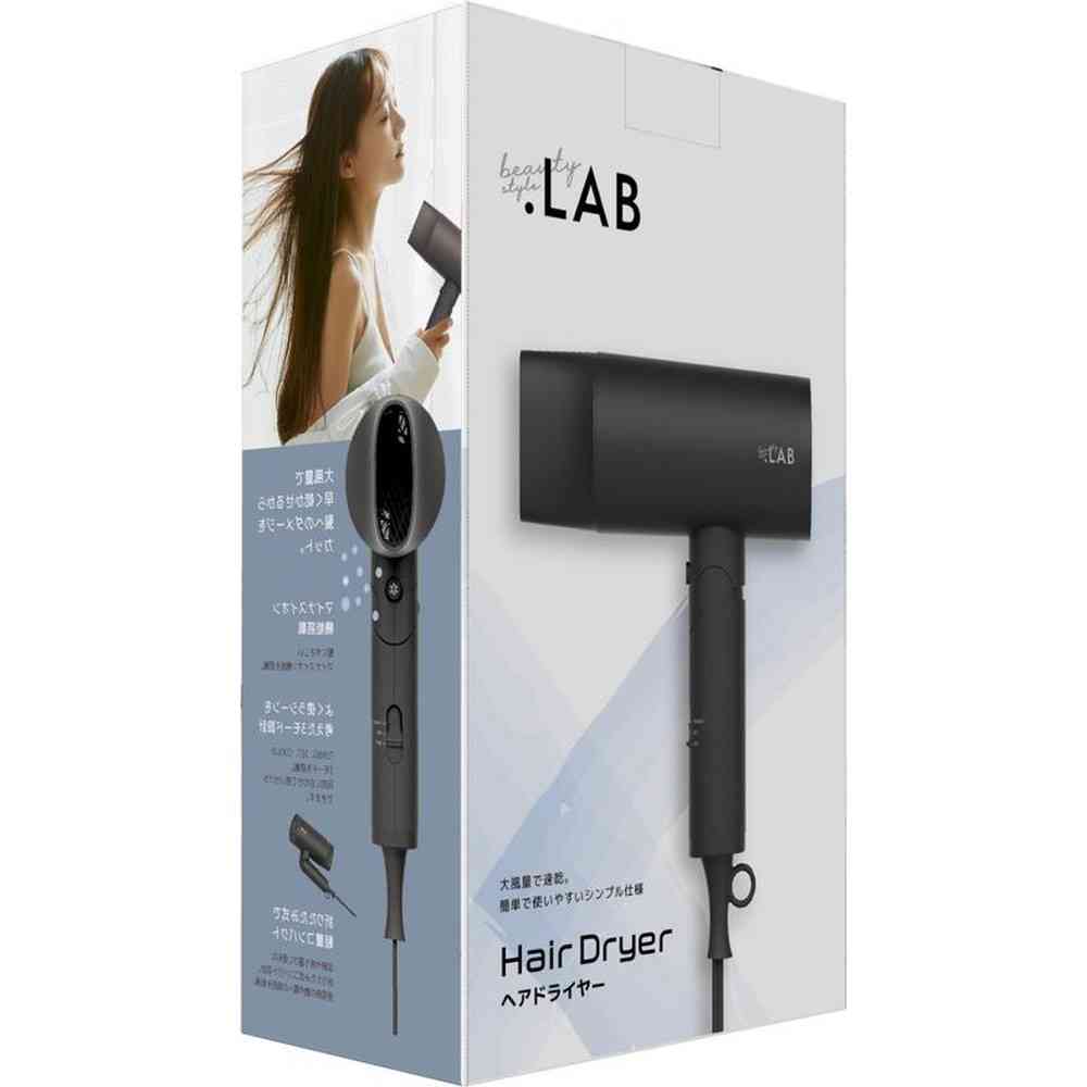 東亜産業 ビューティドットラボヘアドライヤー ブラック 1個
