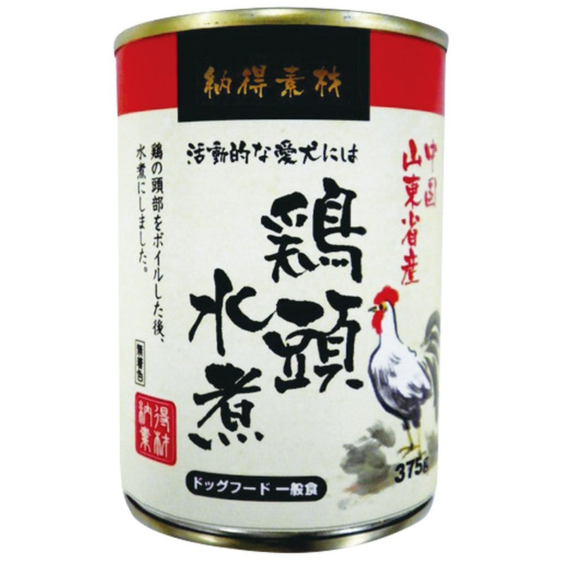 ペットライブラリー　納得素材　鶏頭缶水煮 ３７５ｇ