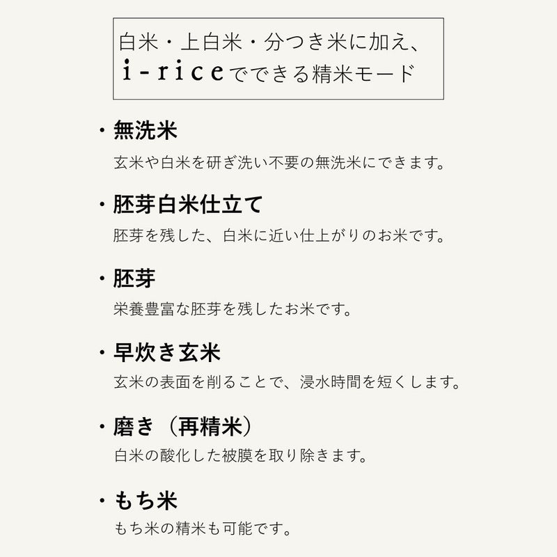 （予約受付:11月中旬予定）精米機 ライスクリーナー i-rice YE-RC25 ホワイト メーカー直送 ▼返品・キャンセル不可【他商品との同時購入不可】