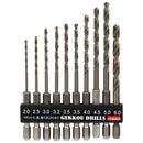 月光ドリル 六角軸 10本S 6GK10P メーカー直送 ▼返品・キャンセル不可【他商品との同時購入不可】