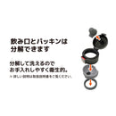 パークレーン 軽量ワンタッチボトル ブラック 350ml