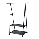 パークレーン カジュアル２段ハンガーラック ブラック
