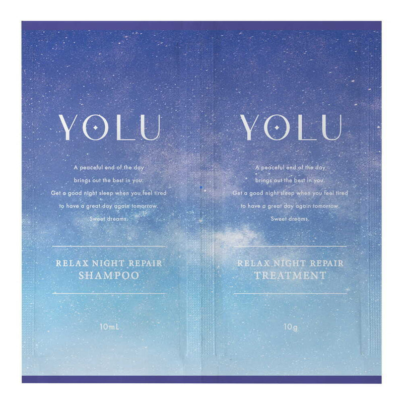 I-ne YOLU リラックスナイトリペア シャンプー＆トリートメント 2連サシェ 10mL×10g