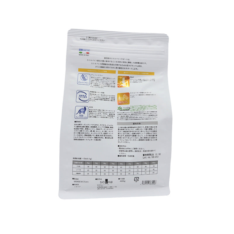 monGe ベッツソリューション 猫用 尿中ストルバイトサポート 400g