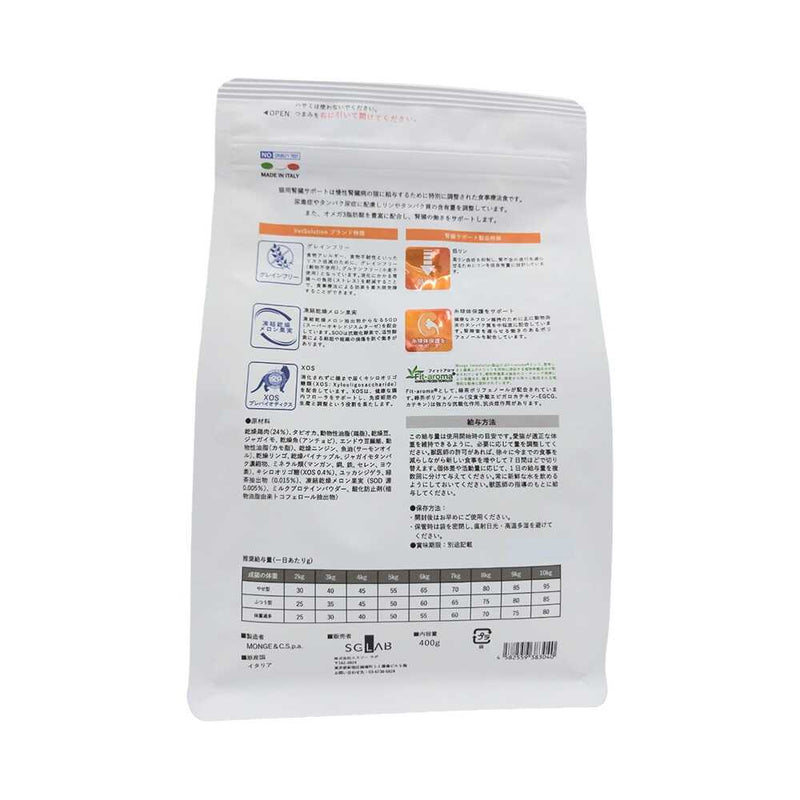 monGe ベッツソリューション 猫用 腎臓サポート 400g