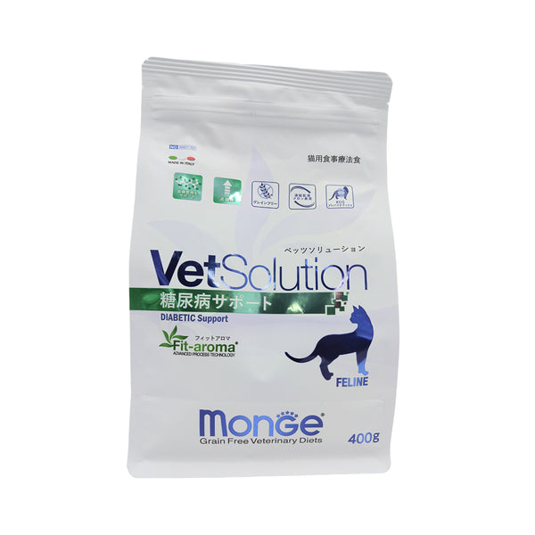 Monge Vet Solution 糖尿病サポート 3kg MONGE ベッツソリューション 猫用 糖尿病サポート 400g