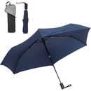 自動開閉6本骨カーボン雨傘 形状安定 ネイビー メーカー直送 ▼返品・キャンセル不可【他商品との同時購入不可】