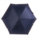 晴雨兼用 日傘 折りたたみ 遮光ボーダー 花刺繍 24121NV メーカー直送 ▼返品・キャンセル不可【他商品との同時購入不可】