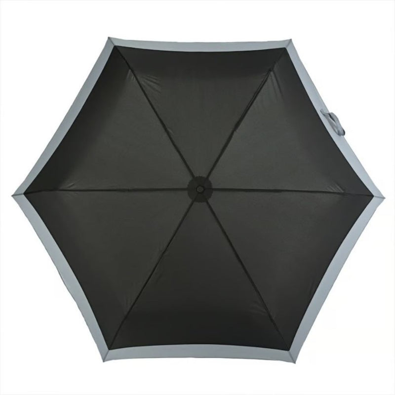 晴雨兼用 折りたたみ傘 バイカラーカーボン 51861BK メーカー直送 ▼返品・キャンセル不可【他商品との同時購入不可】