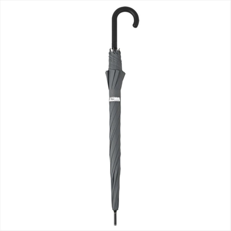 晴雨兼用 長傘 65cm ピーチドロップ 耐風 51833GY メーカー直送 ▼返品・キャンセル不可【他商品との同時購入不可】