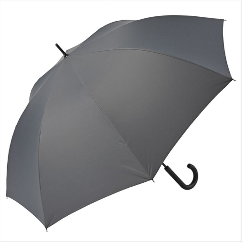 晴雨兼用 長傘 65cm ピーチドロップ 耐風 51833GY メーカー直送 ▼返品・キャンセル不可【他商品との同時購入不可】