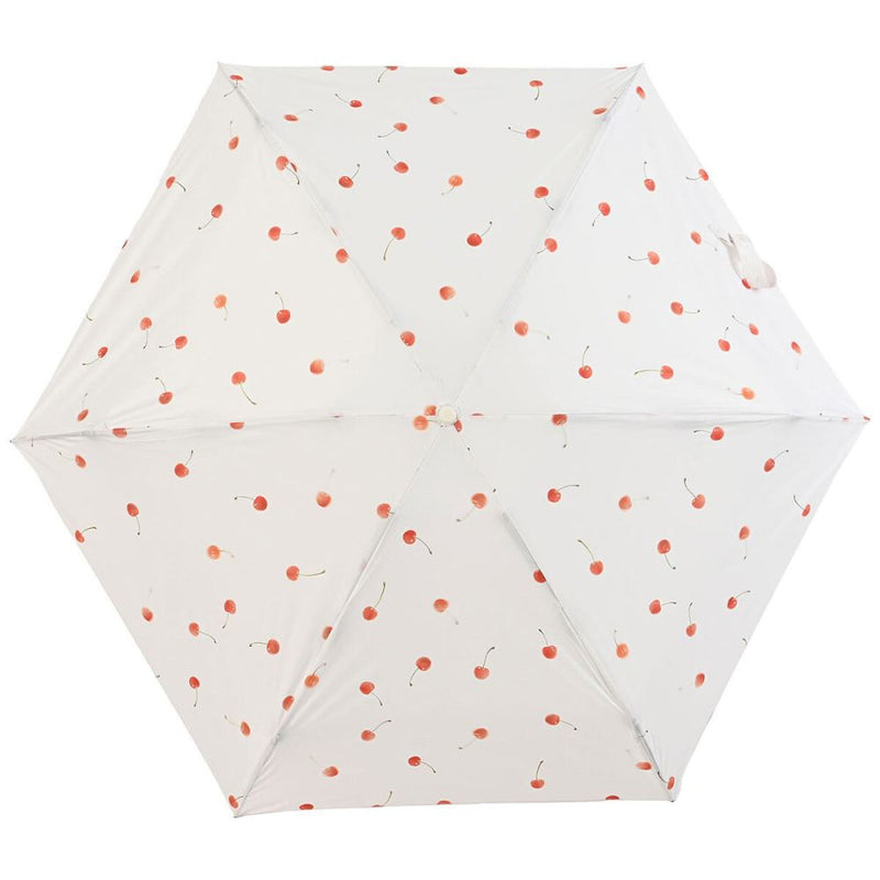 晴雨兼用 折傘 50cm ポケラチェリー 18181OF メーカー直送 ▼返品・キャンセル不可【他商品との同時購入不可】