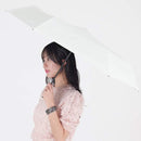 遮光率100％ 晴雨兼用日傘 折畳傘 ソラニ 軽量50cm オフWHT 【直送品】 返品・キャンセル・他商品と同時購入は不可