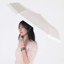 一級遮光 晴雨兼用日傘 折畳傘 ソラニバイカラー 軽量50cm BG 【直送品】 返品・キャンセル・他商品と同時購入は不可