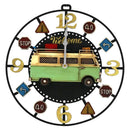 ブリキclock 掛け時計 bus 43171 【直送品】 返品・キャンセル・他商品と同時購入は不可