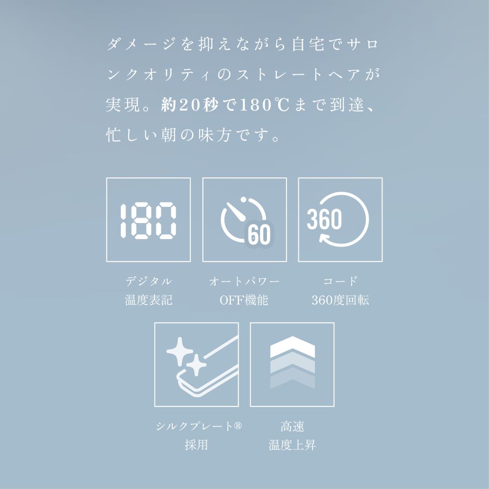 絹女 キヌージョ ストレートヘアアイロン ホワイト LM225 【直送品