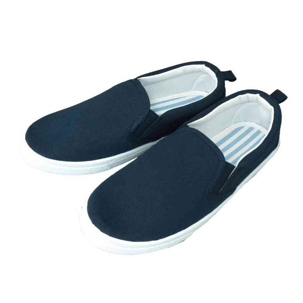クイン商事 レディーススリッポン スウェットネイビー Lサイズ