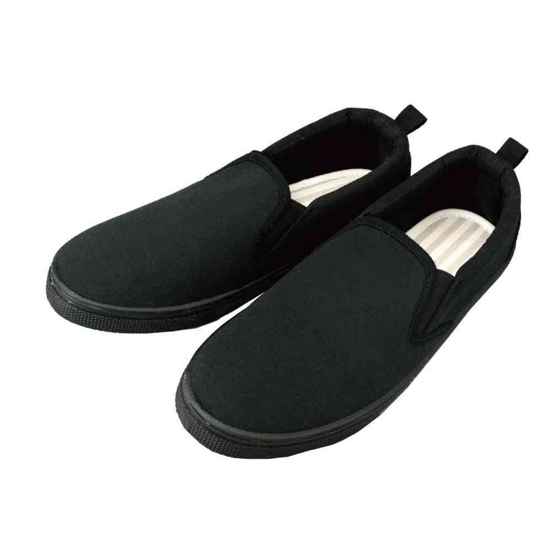 クイン商事 レディーススリッポン  スウェットブラック Lサイズ