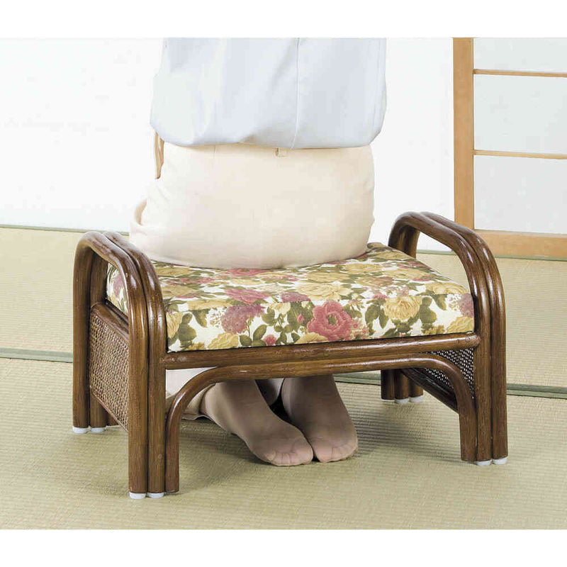 天然籐らくらく座椅子2脚組 ロータイプ[03794] メーカー直送 ▼返品・キャンセル不可【他商品との同時購入不可】