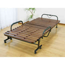 天然木すのこ折りたたみベッド シングル[02487] メーカー直送▼返品・キャンセル不可【他商品との同時購入不可】