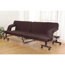 折りたたみソファベッド 組立不要 ブラウン[0255910] メーカー直送▼返品・キャンセル不可【他商品との同時購入不可】