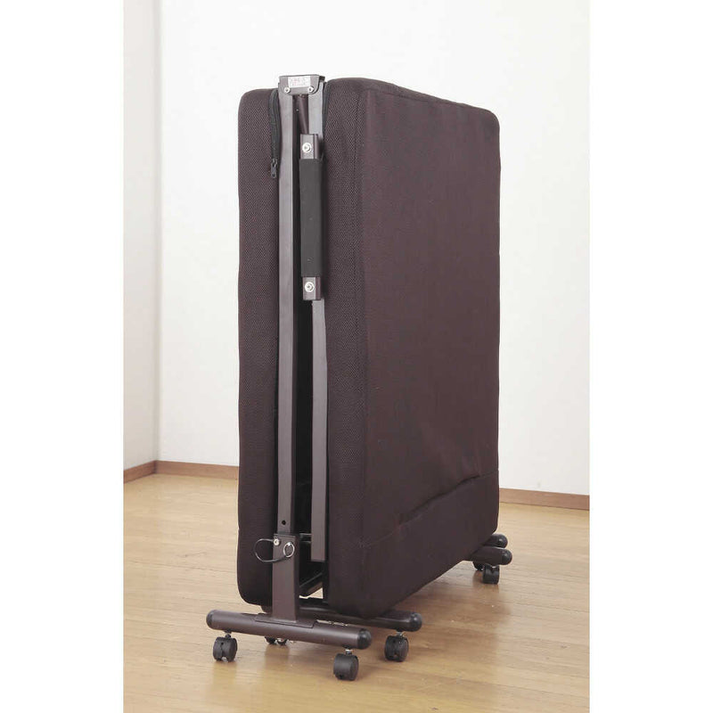 折りたたみソファベッド 組立不要 ブラウン[0255910] メーカー直送▼返品・キャンセル不可【他商品との同時購入不可】