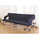 折りたたみソファベッド 組立不要 ネイビー[0255930] メーカー直送▼返品・キャンセル不可【他商品との同時購入不可】