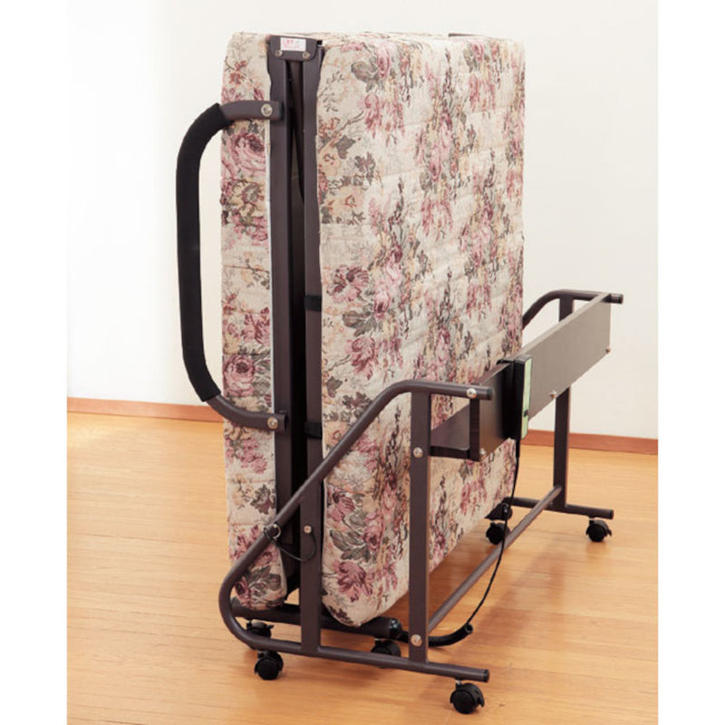 木製棚付収納式リクライニングベッド 手動 GB[0255710] メーカー直送 ▼返品・キャンセル不可【他商品との同時購入不可】
