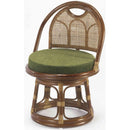 天然籐回転チェア ミドルタイプ[03079] メーカー直送 ▼返品・キャンセル不可【他商品との同時購入不可】