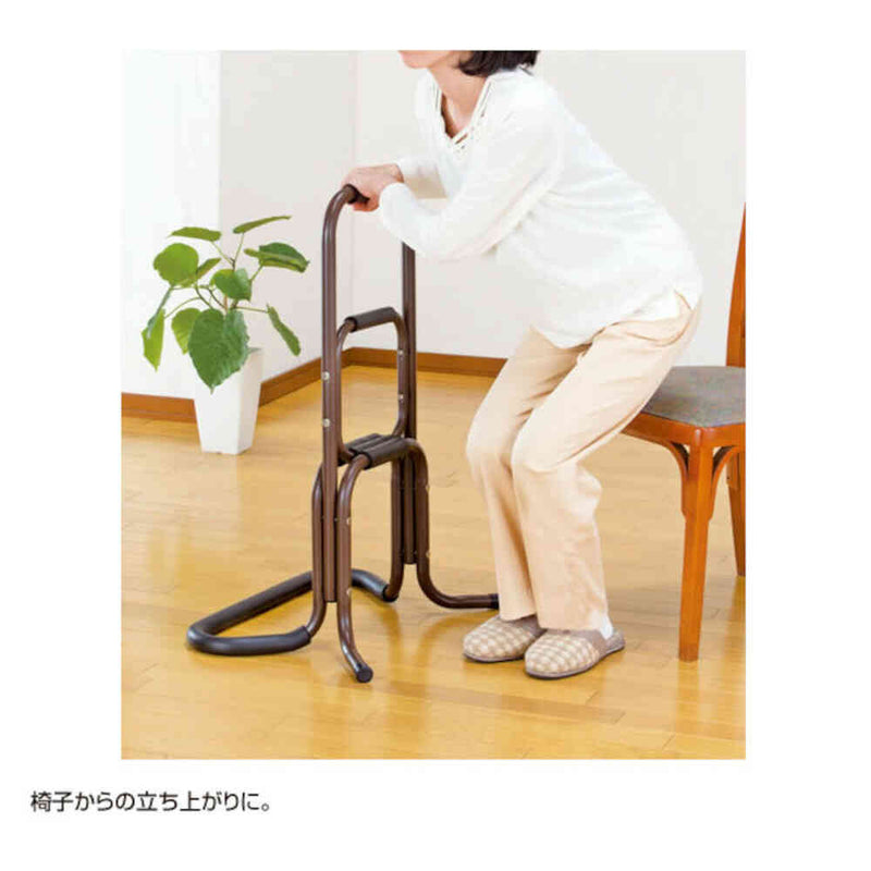 アルミ製らくらく立ち上がり手すり 2個組 日本製[03109] メーカー直送 ▼返品・キャンセル不可【他商品との同時購入不可】