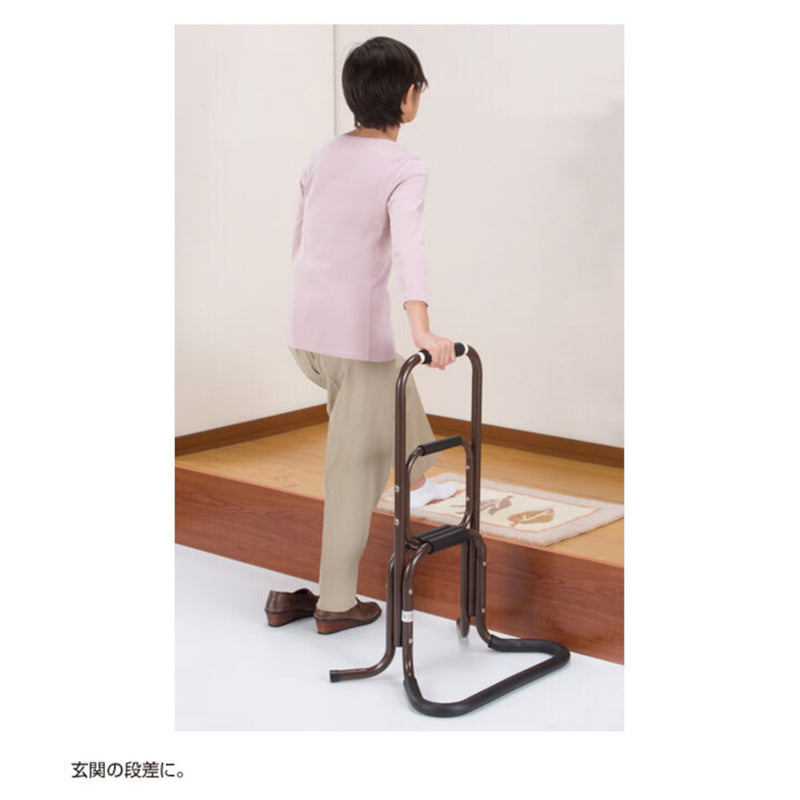 アルミ製らくらく立ち上がり手すり 2個組 日本製[03109] メーカー直送 ▼返品・キャンセル不可【他商品との同時購入不可】